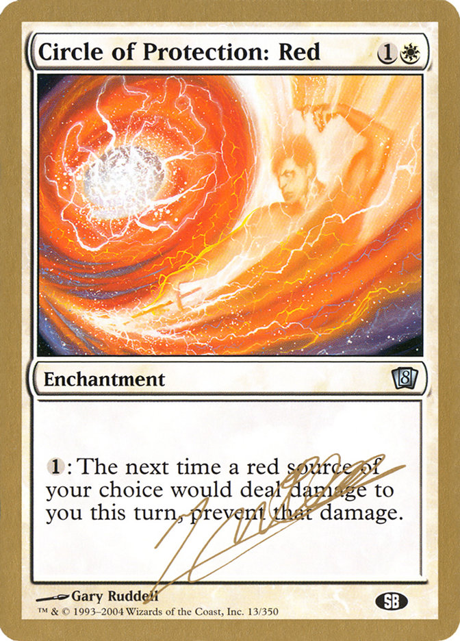 Circle of Protection: Red (Julien Nuijten) (SB) [World Championship Decks 2004] | Exor Games Bridgewater