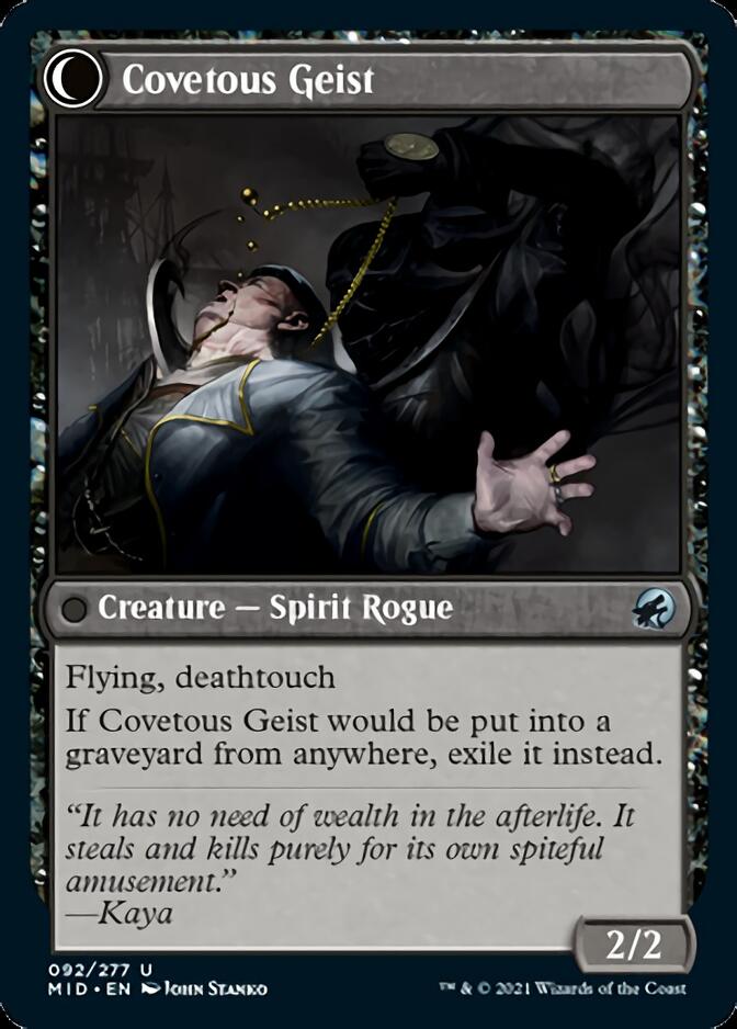 Covert Cutpurse // Covetous Geist [Innistrad: Midnight Hunt] | Exor Games Bridgewater