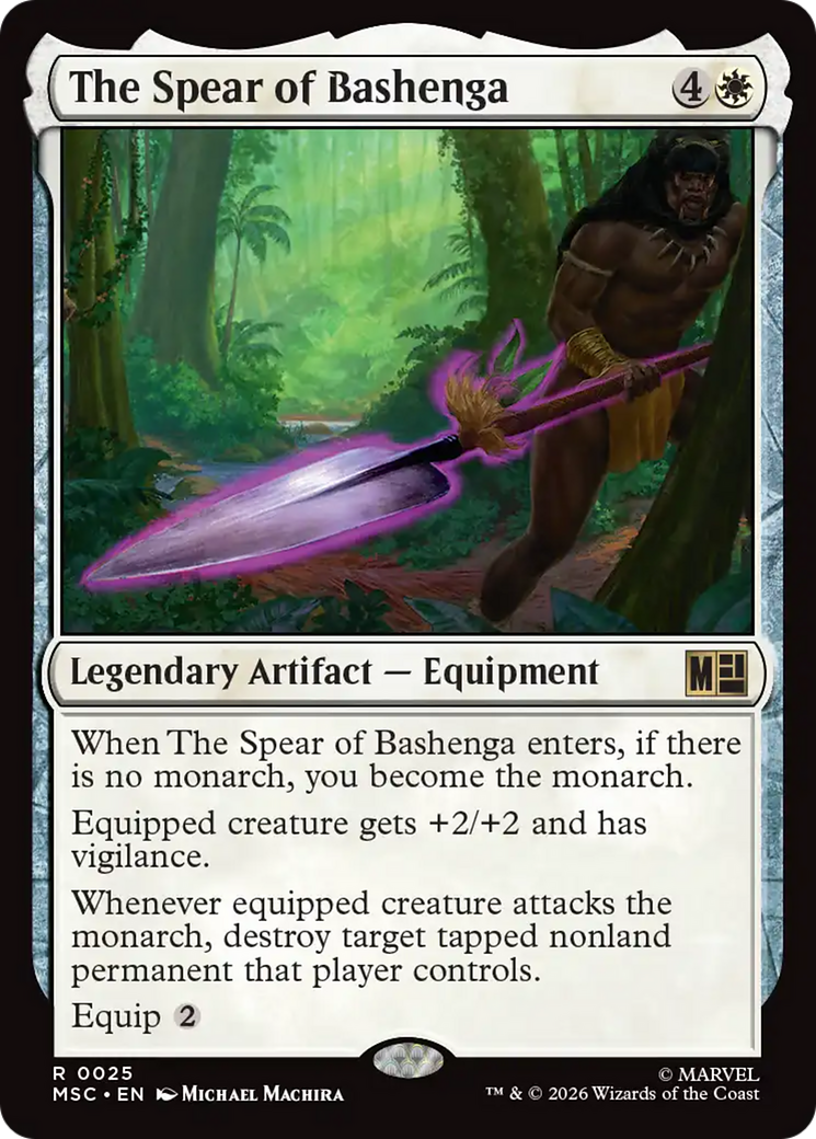 The Spear of Bashenga (Surge Foil) [Marvel Super Heroes Commander] | Exor Games Bridgewater