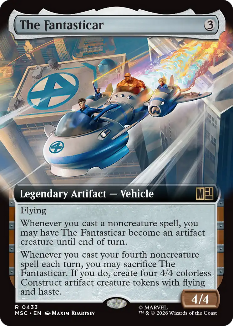 The Fantasticar (Extended Art) [Marvel Super Heroes Commander] | Exor Games Bridgewater