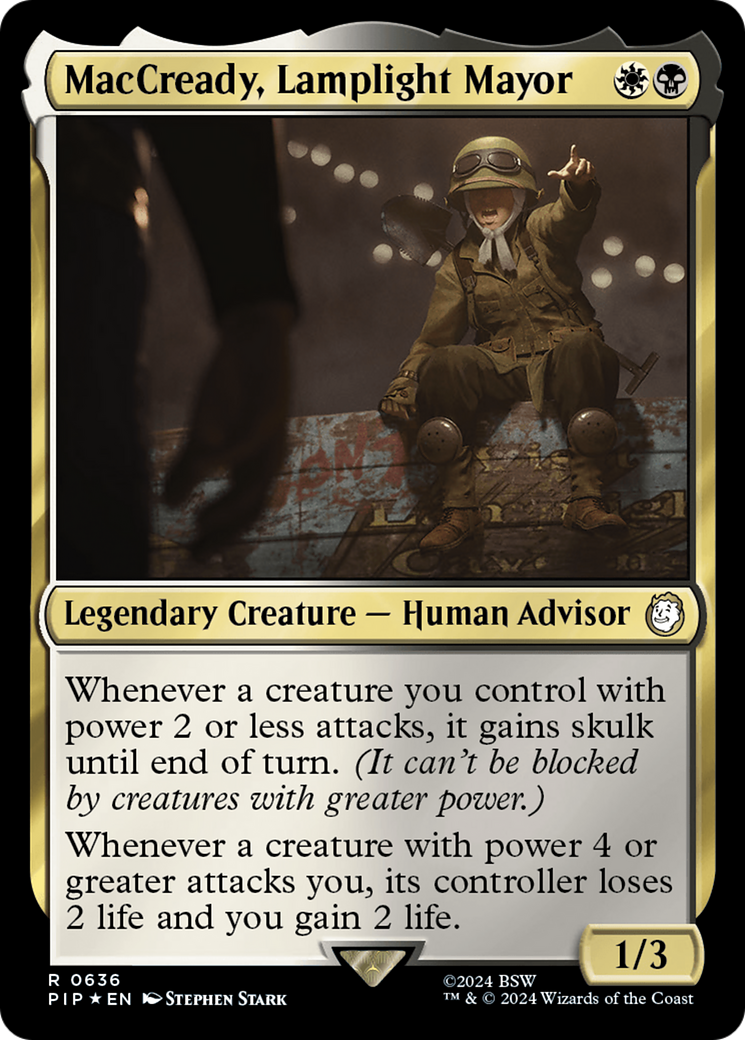 MacCready, Lamplight Mayor (Surge Foil) [Fallout] | Exor Games Bridgewater