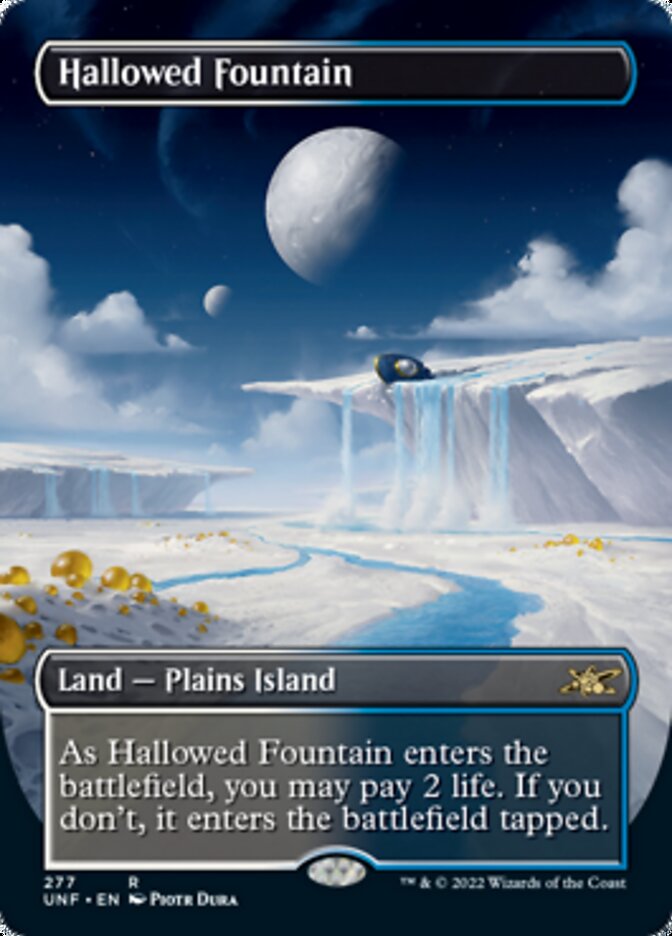 Hallowed Fountain (Borderless) [Unfinity] | Exor Games Bridgewater