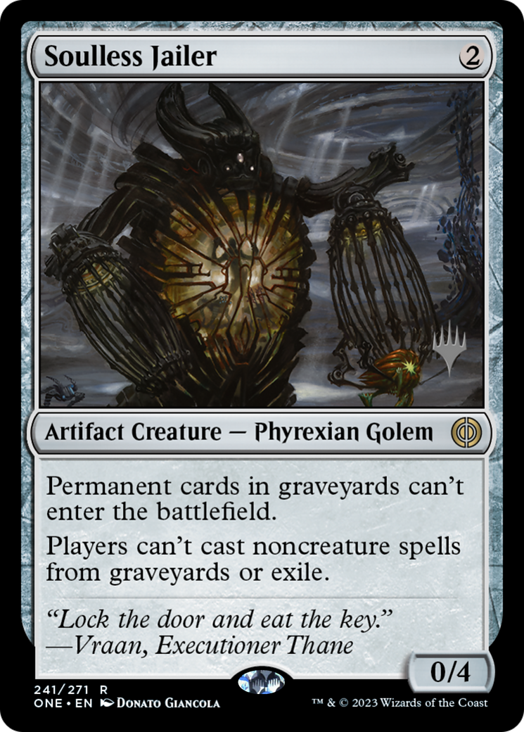 Soulless Jailer (Promo Pack) [Phyrexia: All Will Be One Promos] | Exor Games Bridgewater