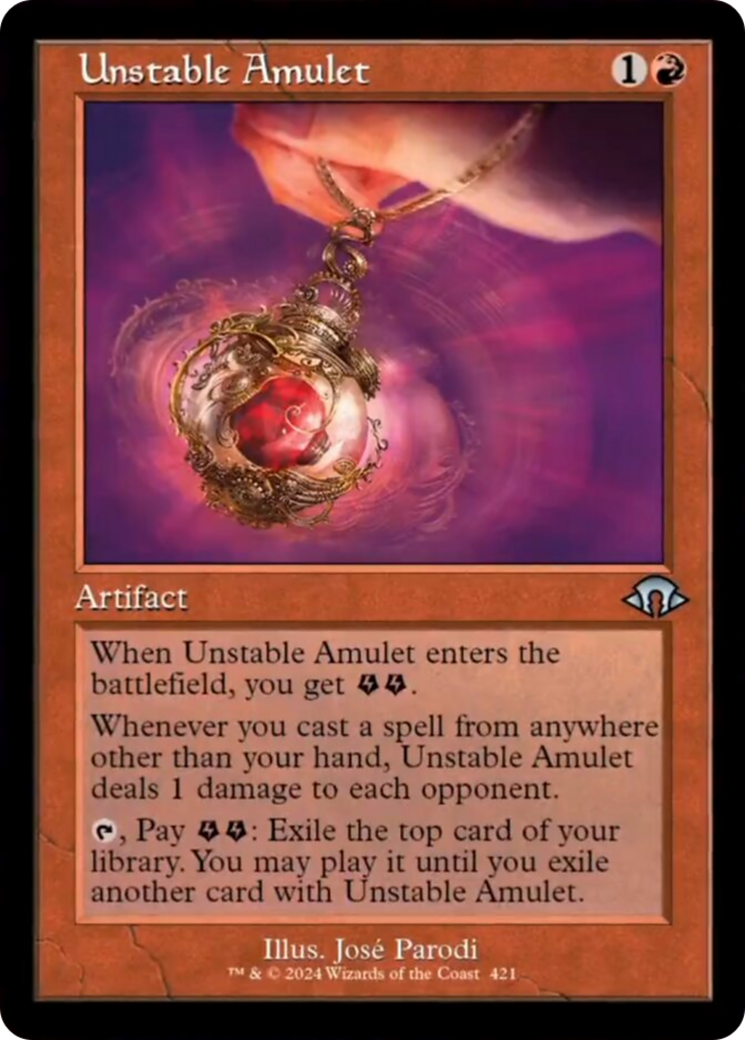 Unstable Amulet (Retro) [Modern Horizons 3] | Exor Games Bridgewater