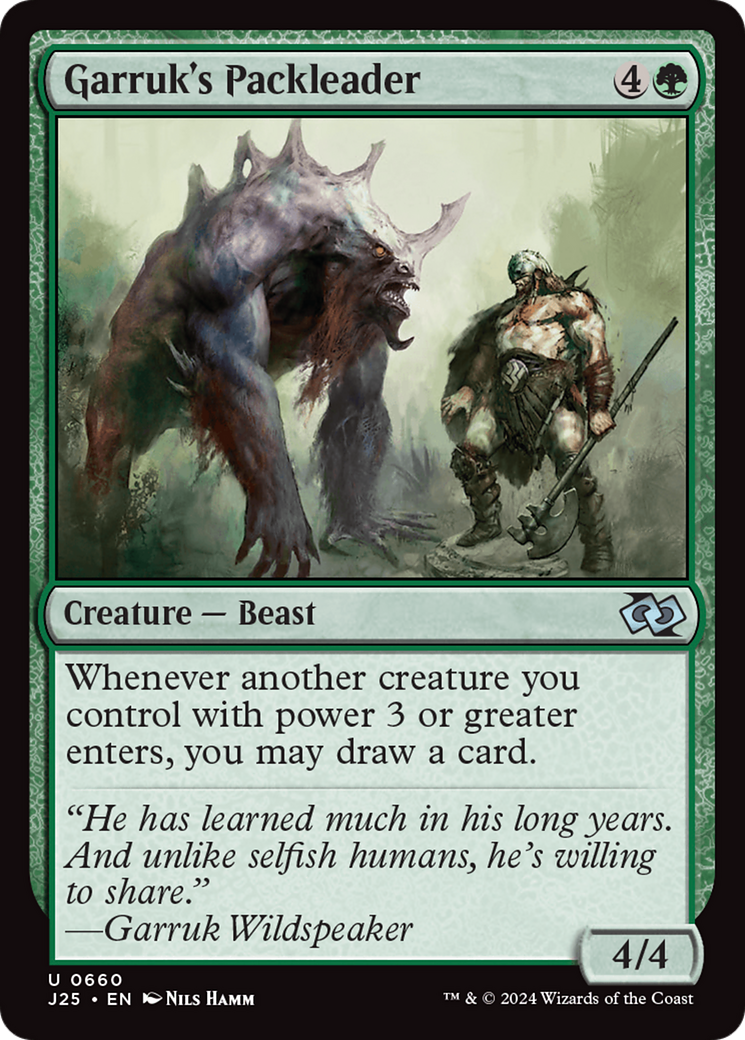 Garruk's Packleader [Foundations Jumpstart] | Exor Games Bridgewater