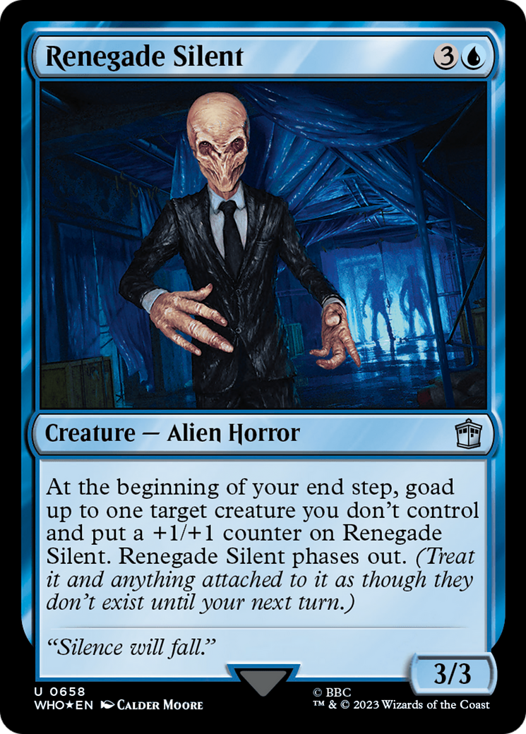 Renegade Silent (Surge Foil) [Doctor Who] | Exor Games Bridgewater