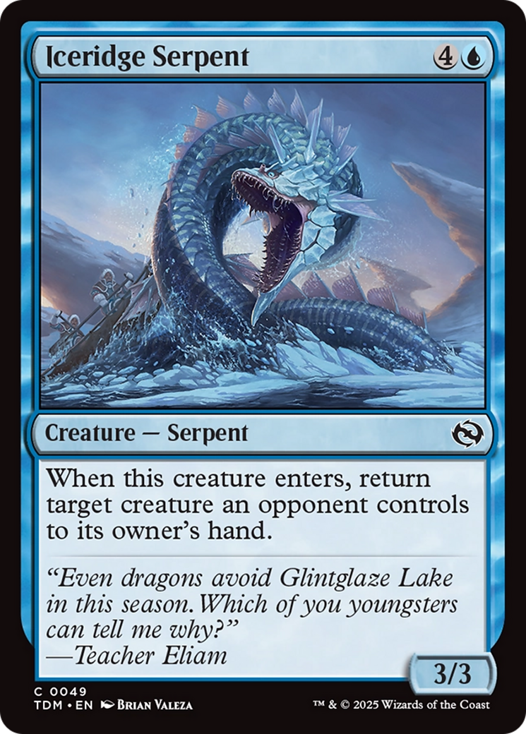 Iceridge Serpent [Tarkir: Dragonstorm] | Exor Games Bridgewater