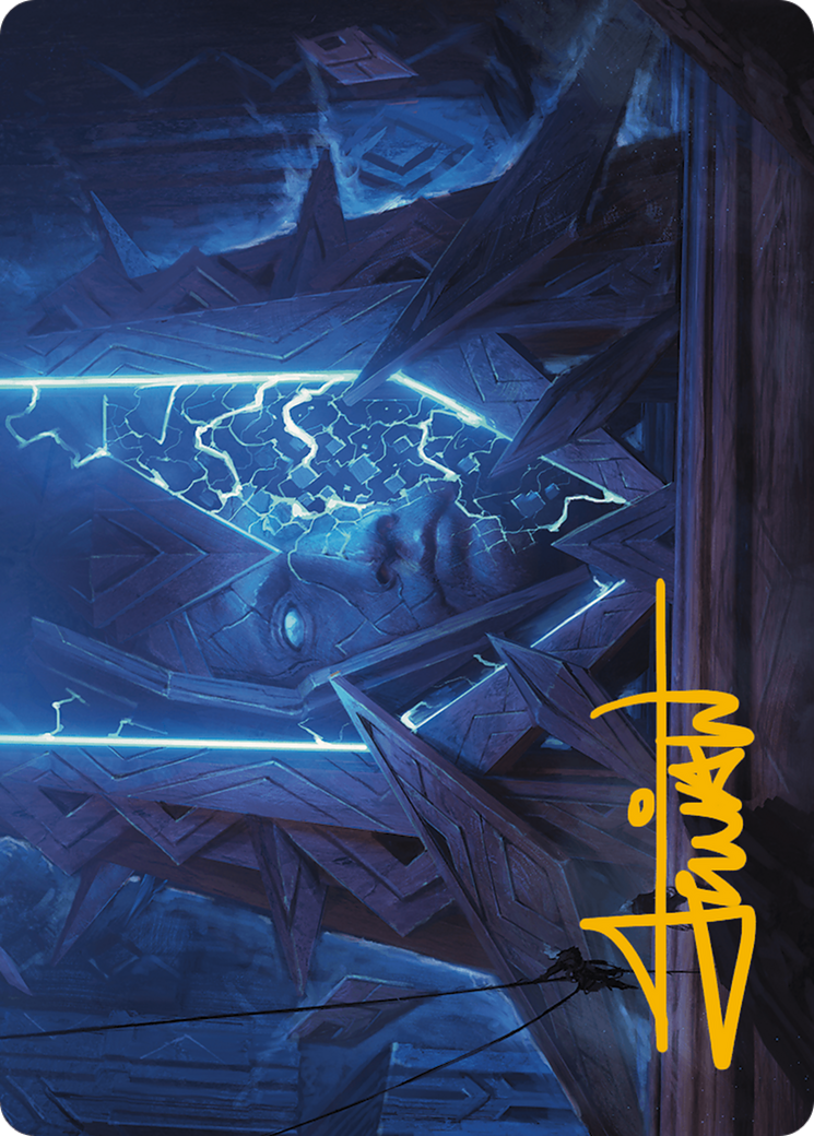Stone Idol Generator Art Card (Gold-Stamped Signature) [Modern Horizons 3 Art Series] | Exor Games Bridgewater