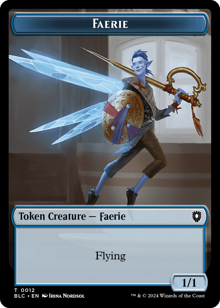 Spirit // Faerie Double-Sided Token [Bloomburrow Commander Tokens] | Exor Games Bridgewater