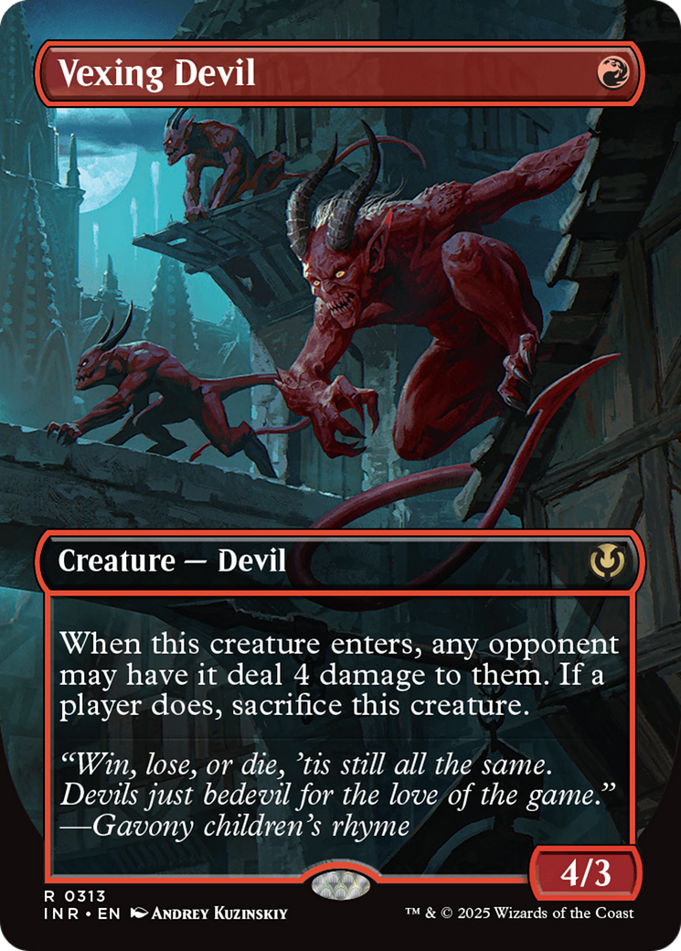 Vexing Devil (Borderless) [Innistrad Remastered] | Exor Games Bridgewater