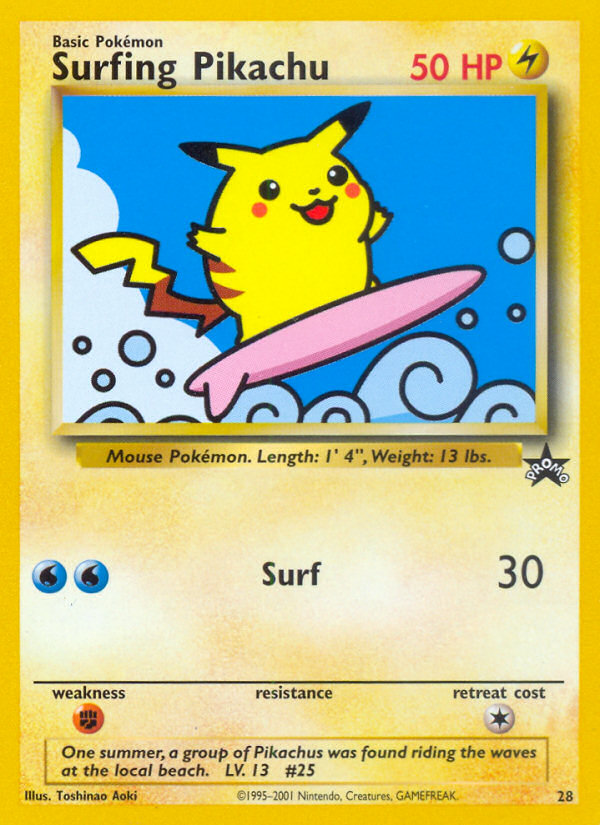 Surfing Pikachu (28) [Wizards of the Coast: Black Star Promos] | Exor Games Bridgewater