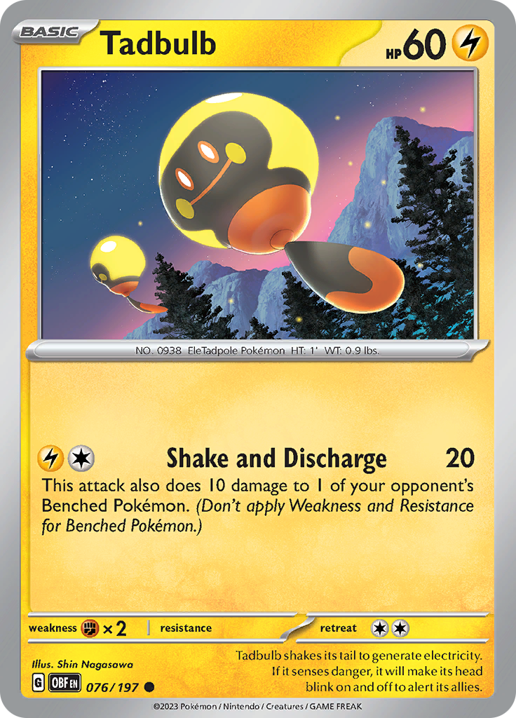 Tadbulb (076/197) [Scarlet & Violet: Obsidian Flames] | Exor Games Bridgewater