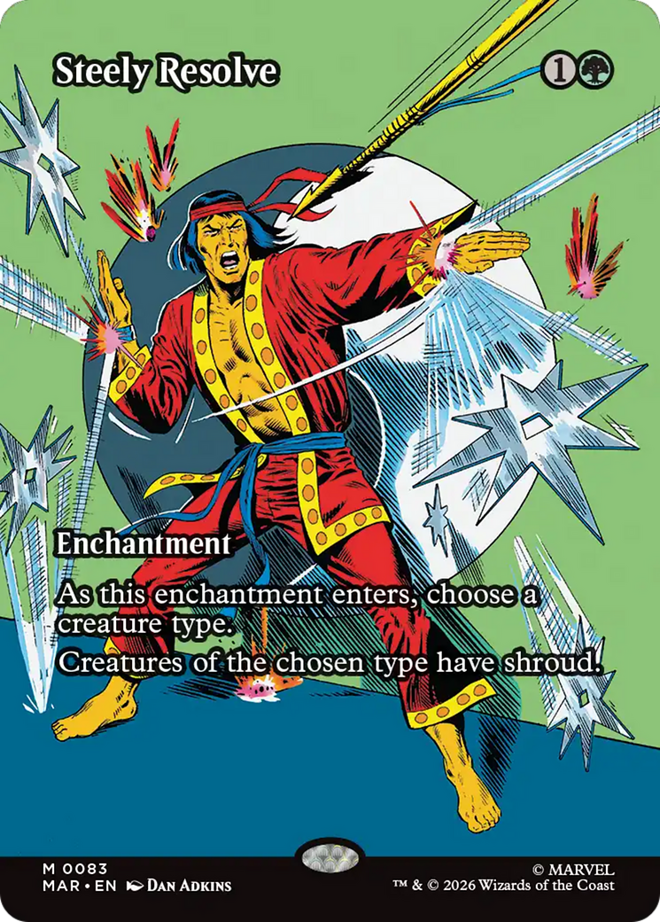 Steely Resolve (Borderless) [Marvel Universe: Eternal-Legal] | Exor Games Bridgewater