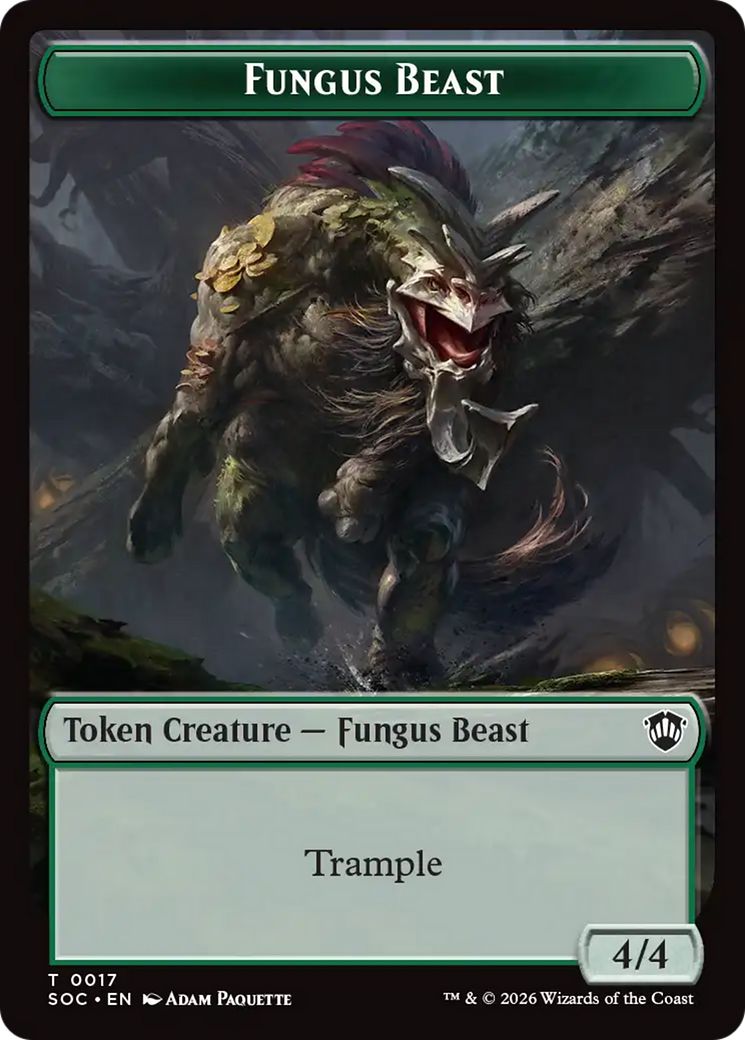 Goat // Fungus Beast Double-Sided Token [Secrets of Strixhaven Commander Tokens] | Exor Games Bridgewater