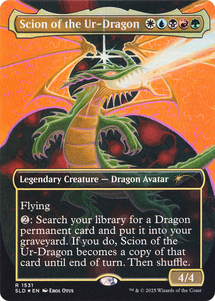 Scion of the Ur-Dragon (Rainbow Foil) [Secret Lair Drop Series] | Exor Games Bridgewater