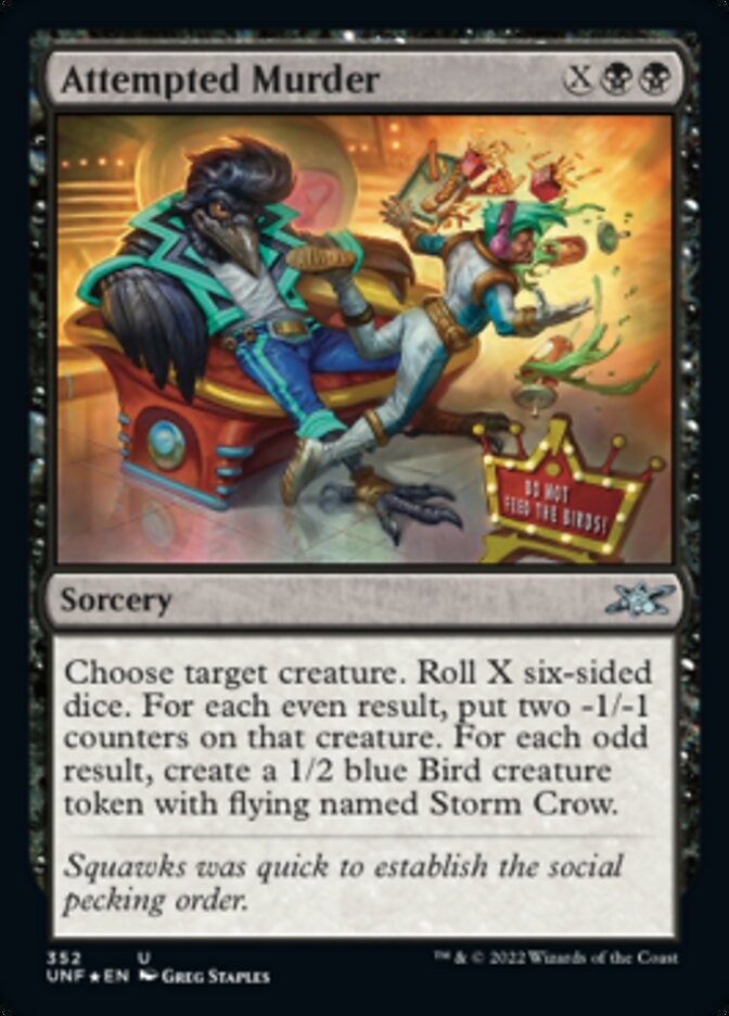 Attempted Murder (Galaxy Foil) [Unfinity] | Exor Games Bridgewater