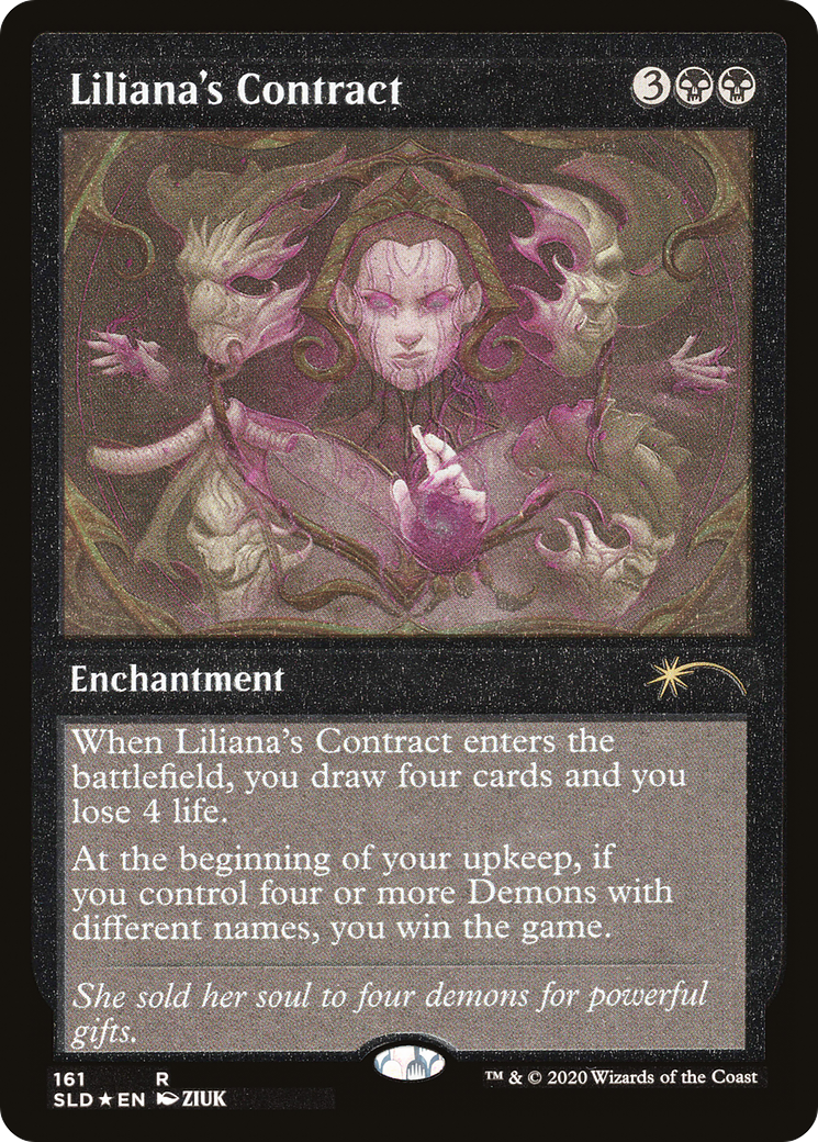 Liliana's Contract (Foil Etched) [Secret Lair Drop Series] | Exor Games Bridgewater