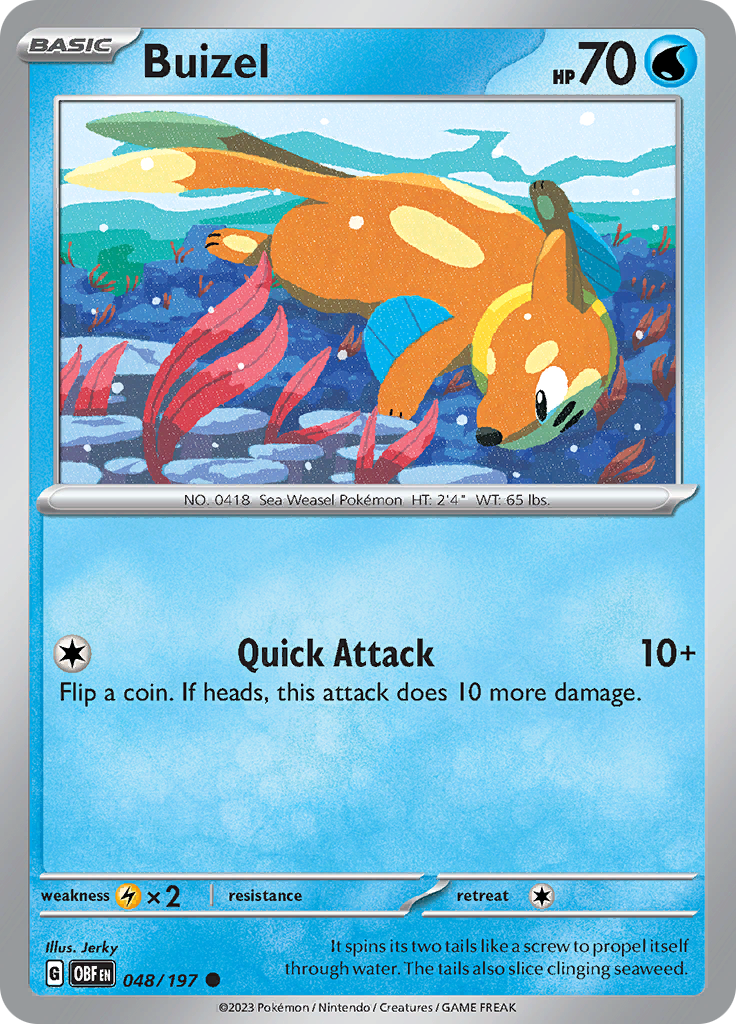 Buizel (048/197) [Scarlet & Violet: Obsidian Flames] | Exor Games Bridgewater