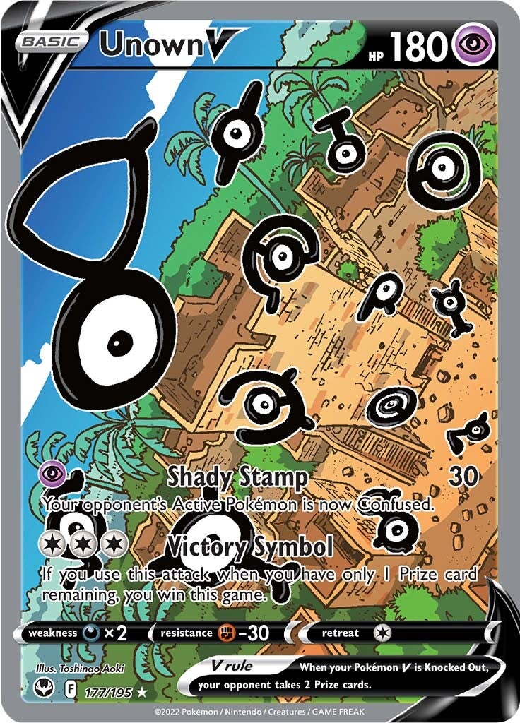 Unown V (177/195) [Sword & Shield: Silver Tempest] | Exor Games Bridgewater