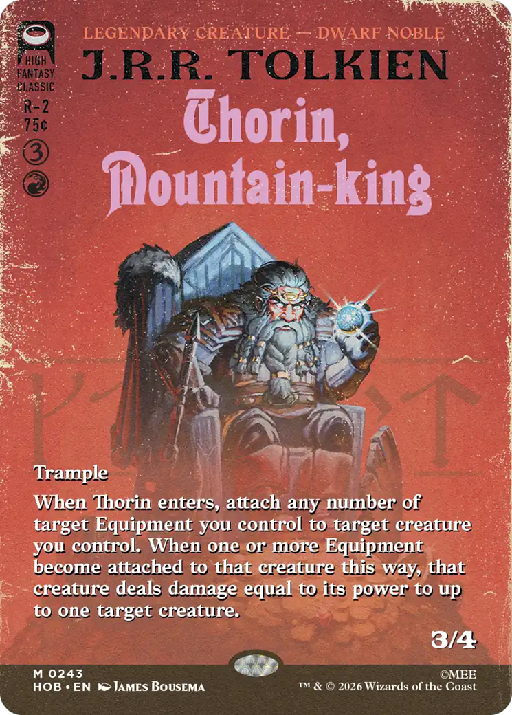 Thorin, Mountain-king (Borderless) [The Hobbit] | Exor Games Bridgewater