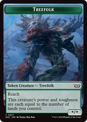 Treefolk // Spider Double-Sided Token [Duskmourn: House of Horror Commander Tokens] | Exor Games Bridgewater