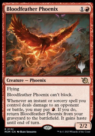 Bloodfeather Phoenix (Promo Pack) [March of the Machine Promos] | Exor Games Bridgewater