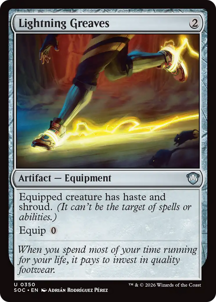 Lightning Greaves [Secrets of Strixhaven Commander] | Exor Games Bridgewater