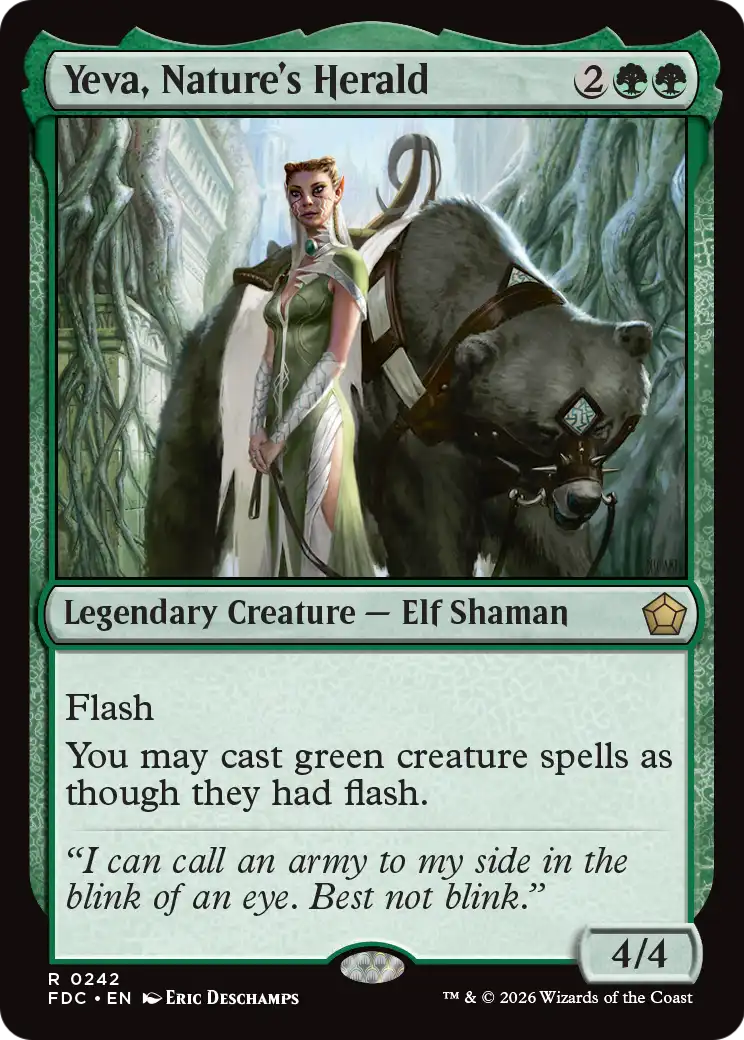 Yeva, Nature's Herald [Foundations Commander] | Exor Games Bridgewater