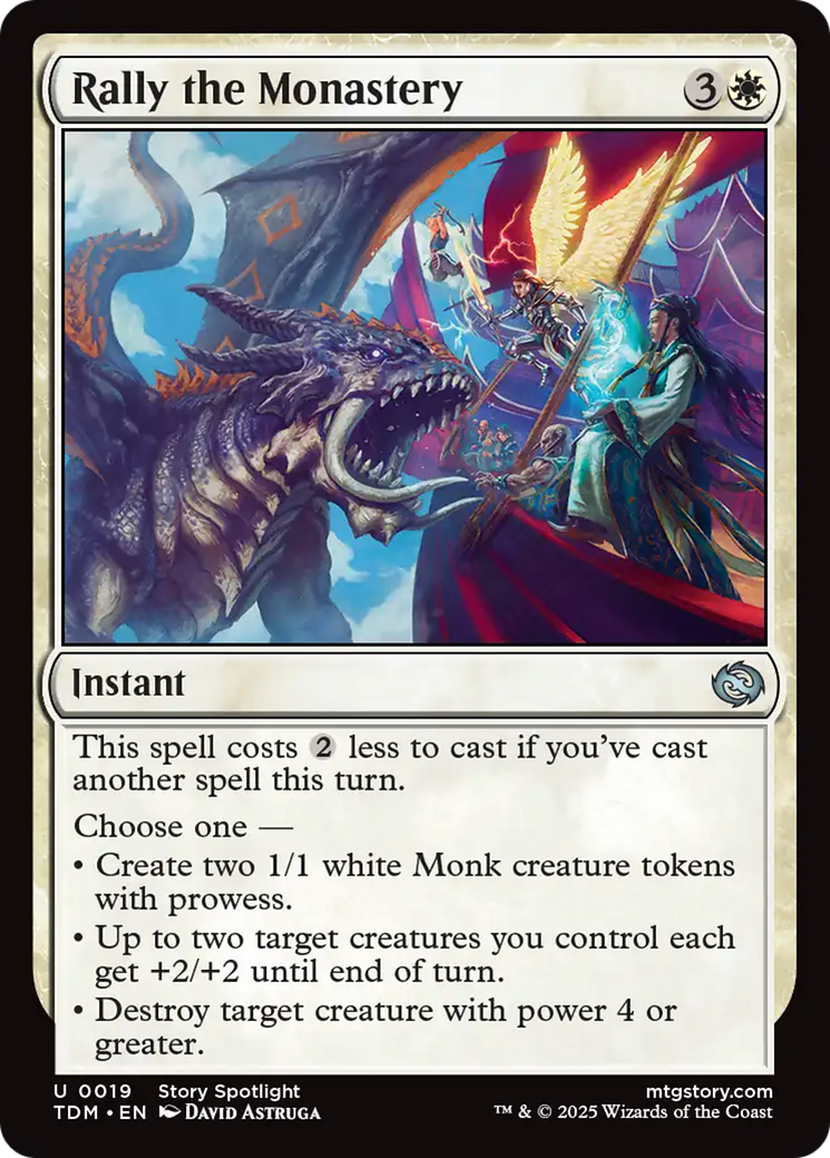 Rally the Monastery [Tarkir: Dragonstorm] | Exor Games Bridgewater