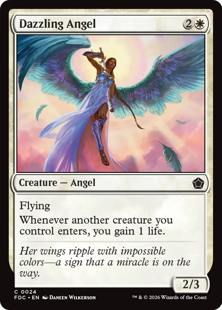 Dazzling Angel [Foundations Commander] | Exor Games Bridgewater