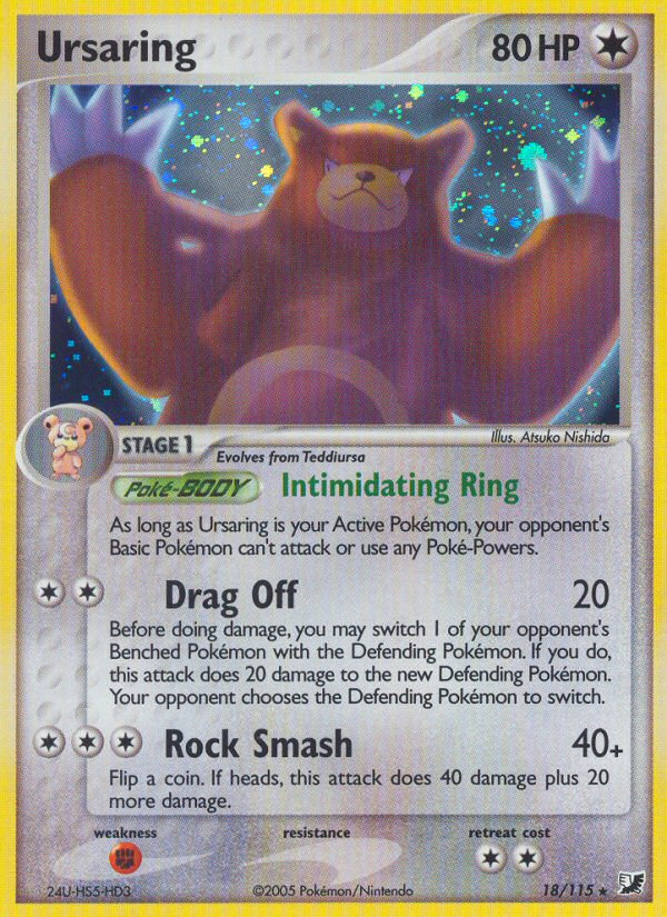 Ursaring (18/115) [EX: Unseen Forces] | Exor Games Bridgewater