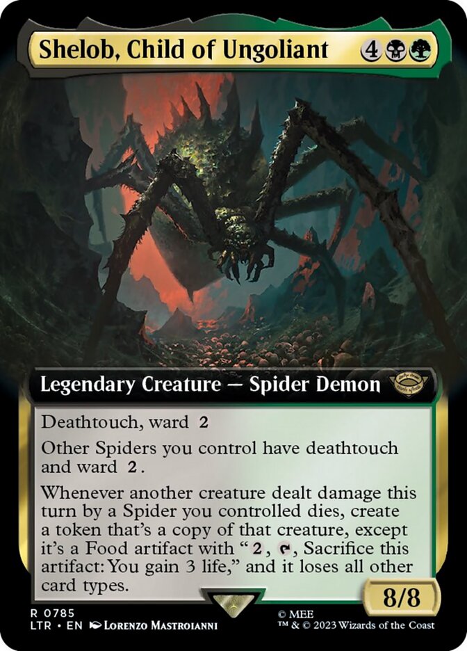 Shelob, Child of Ungoliant (Extended Art) (Surge Foil) [The Lord of the Rings: Tales of Middle-Earth] | Exor Games Bridgewater