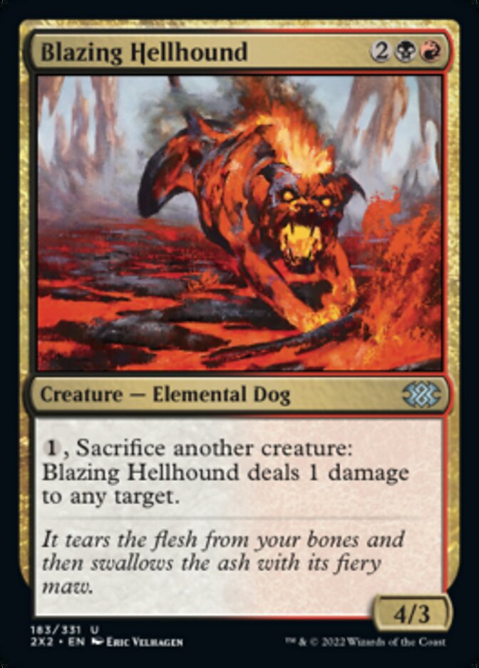 Blazing Hellhound [Double Masters 2022] | Exor Games Bridgewater