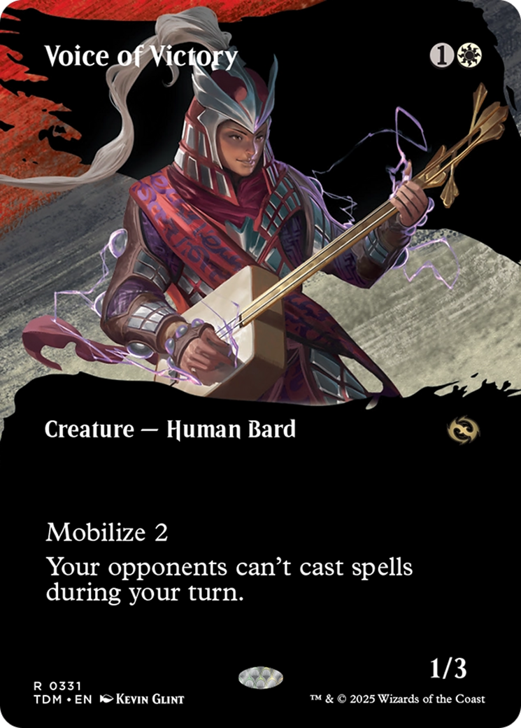 Voice of Victory (Borderless) [Tarkir: Dragonstorm] | Exor Games Bridgewater