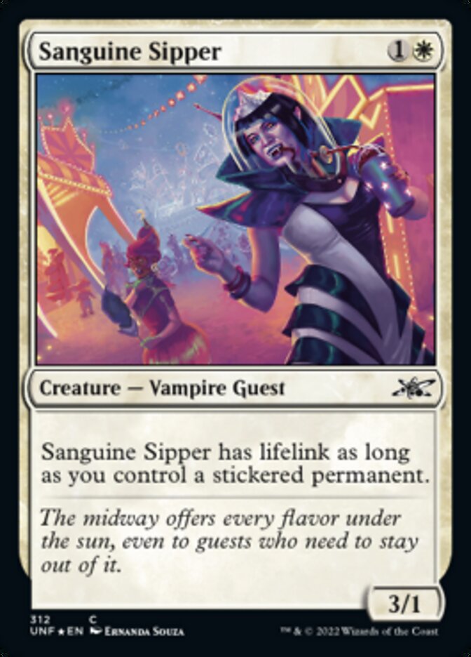 Sanguine Sipper (Galaxy Foil) [Unfinity] | Exor Games Bridgewater