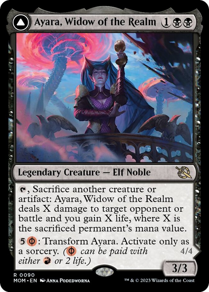 Ayara, Widow of the Realm // Ayara, Furnace Queen [March of the Machine] | Exor Games Bridgewater