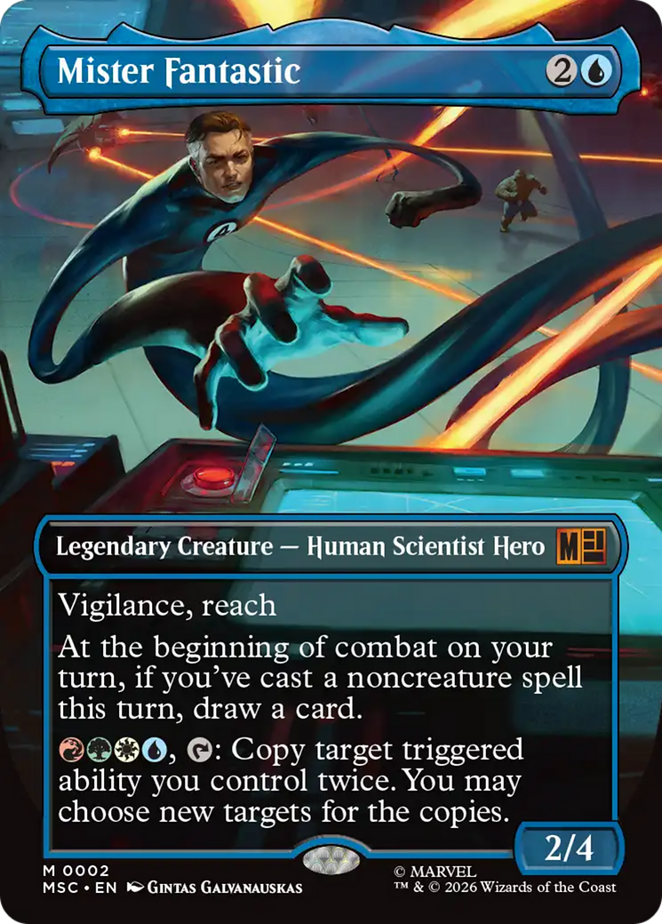 Mister Fantastic (Borderless) [Marvel Super Heroes Commander] | Exor Games Bridgewater