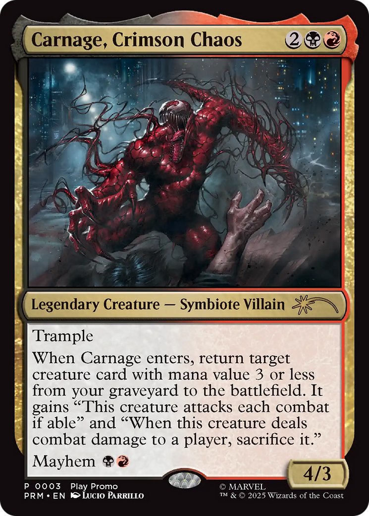 Carnage, Crimson Chaos [Wizards Play Network 2025] | Exor Games Bridgewater