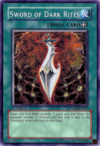 Sword of Dark Rites [FOTB-EN067] Secret Rare | Exor Games Bridgewater