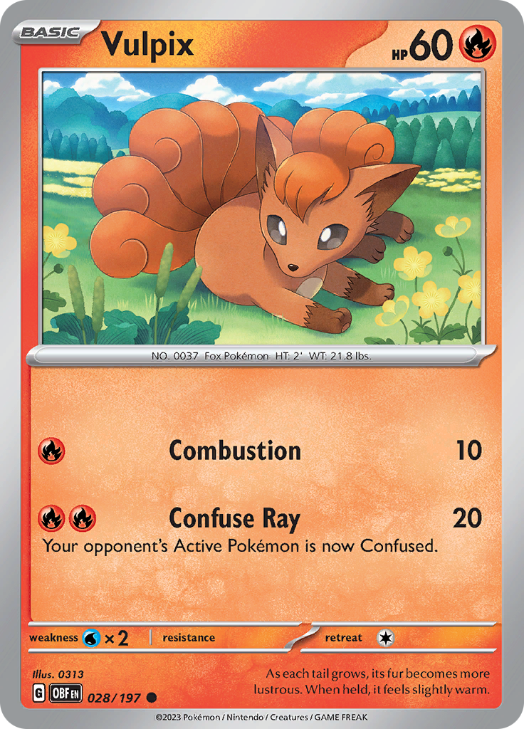 Vulpix (028/197) [Scarlet & Violet: Obsidian Flames] | Exor Games Bridgewater