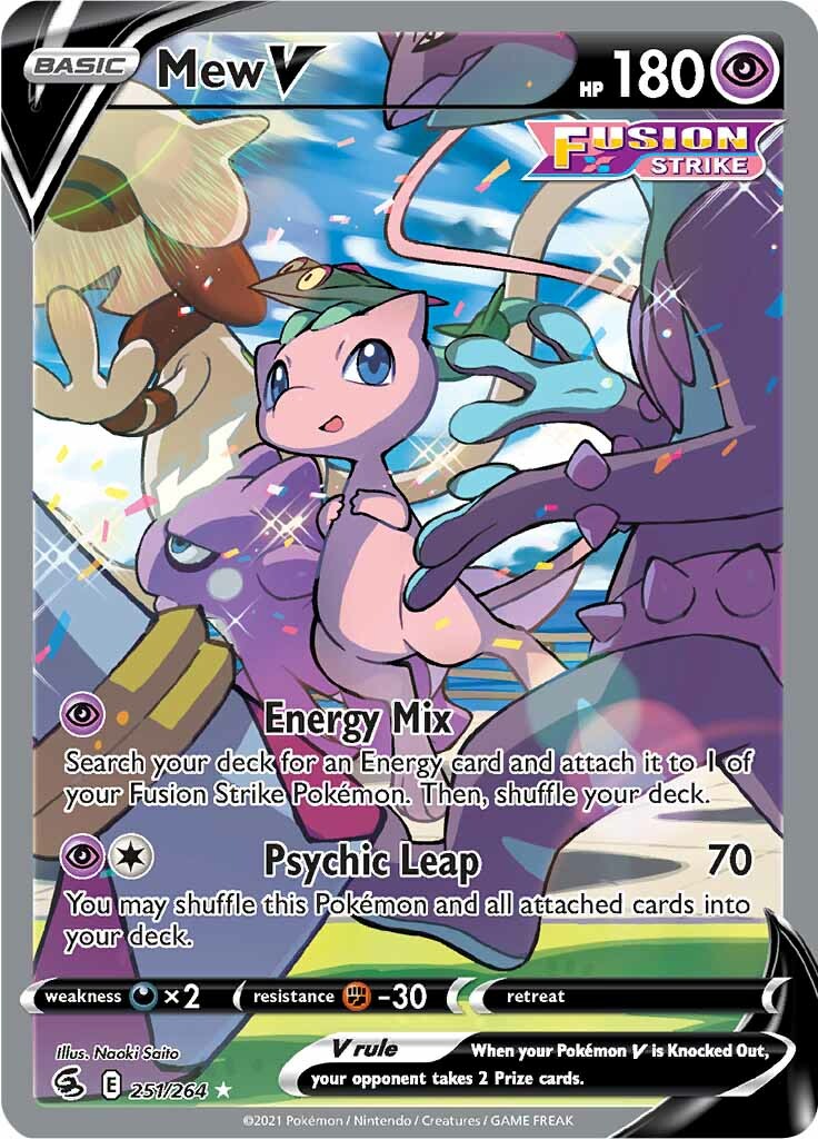 Mew V (251/264) [Sword & Shield: Fusion Strike] | Exor Games Bridgewater