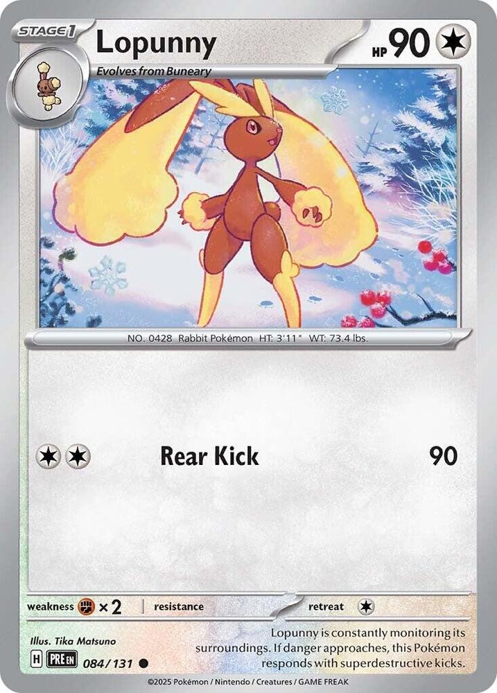 Lopunny (084/131) [Scarlet & Violet: Prismatic Evolutions] | Exor Games Bridgewater