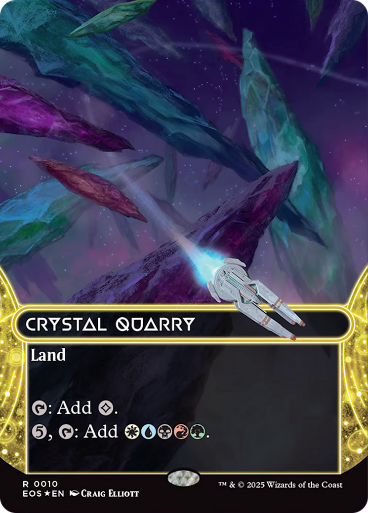 Crystal Quarry (0010) (Borderless) [Edge of Eternities: Stellar Sights] | Exor Games Bridgewater