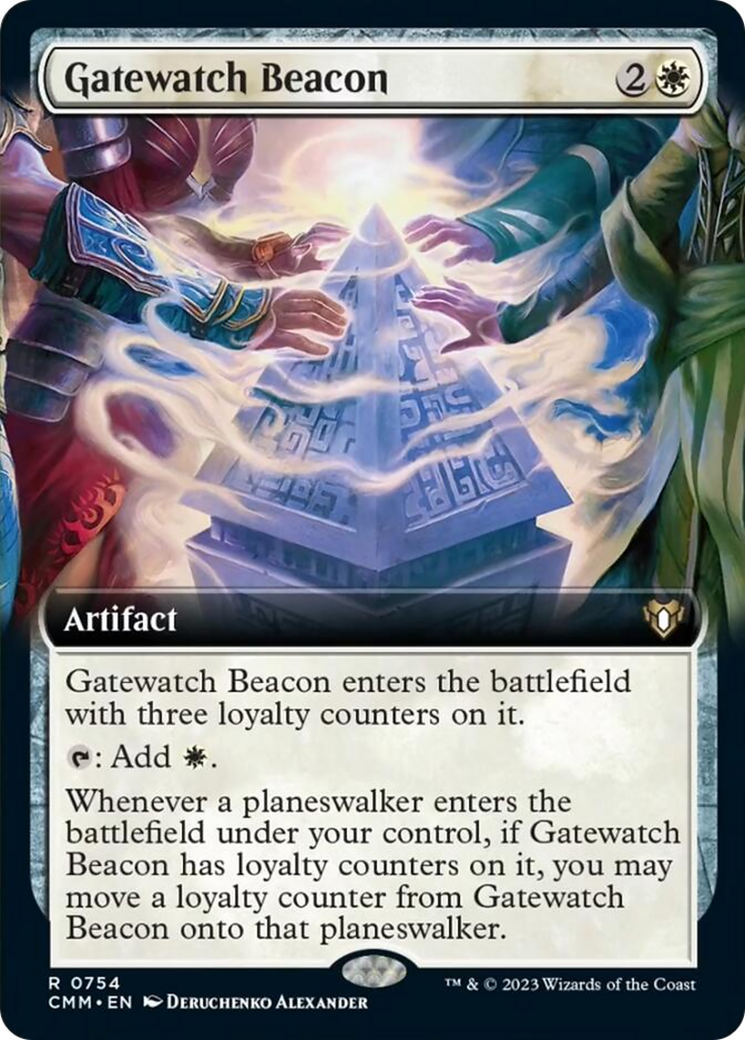 Gatewatch Beacon (Extended Art) [Commander Masters] | Exor Games Bridgewater