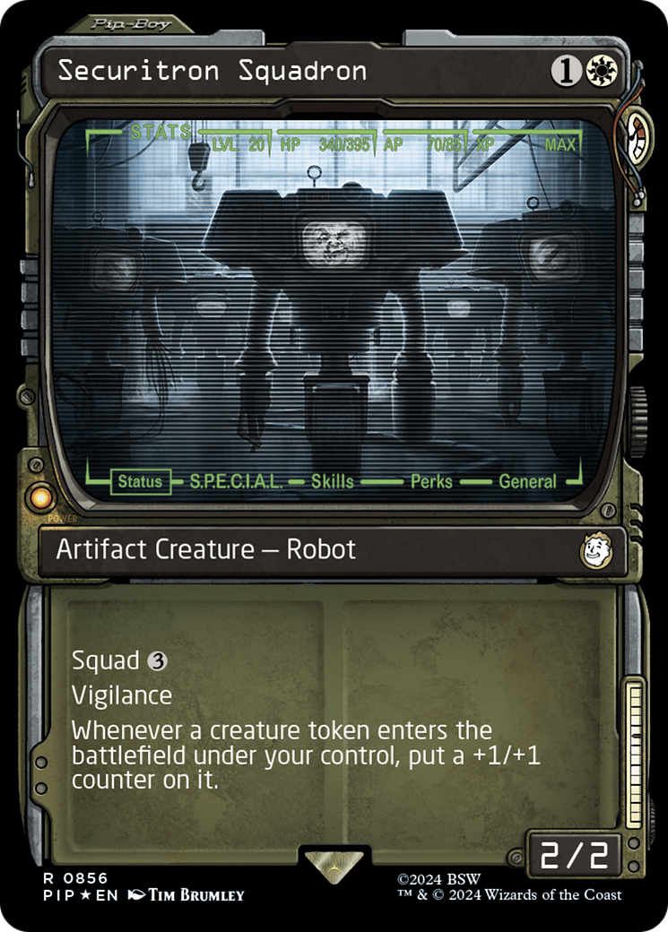 Securitron Squadron (Showcase) (Surge Foil) [Fallout] | Exor Games Bridgewater