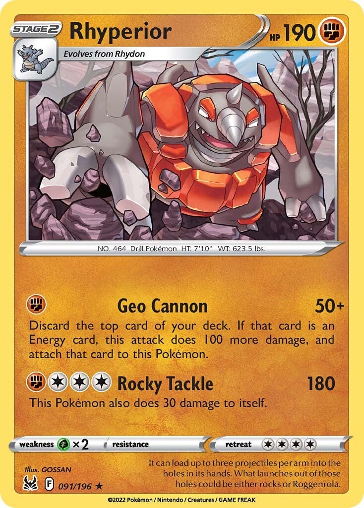 Rhyperior (091/196) [Sword & Shield: Lost Origin] | Exor Games Bridgewater