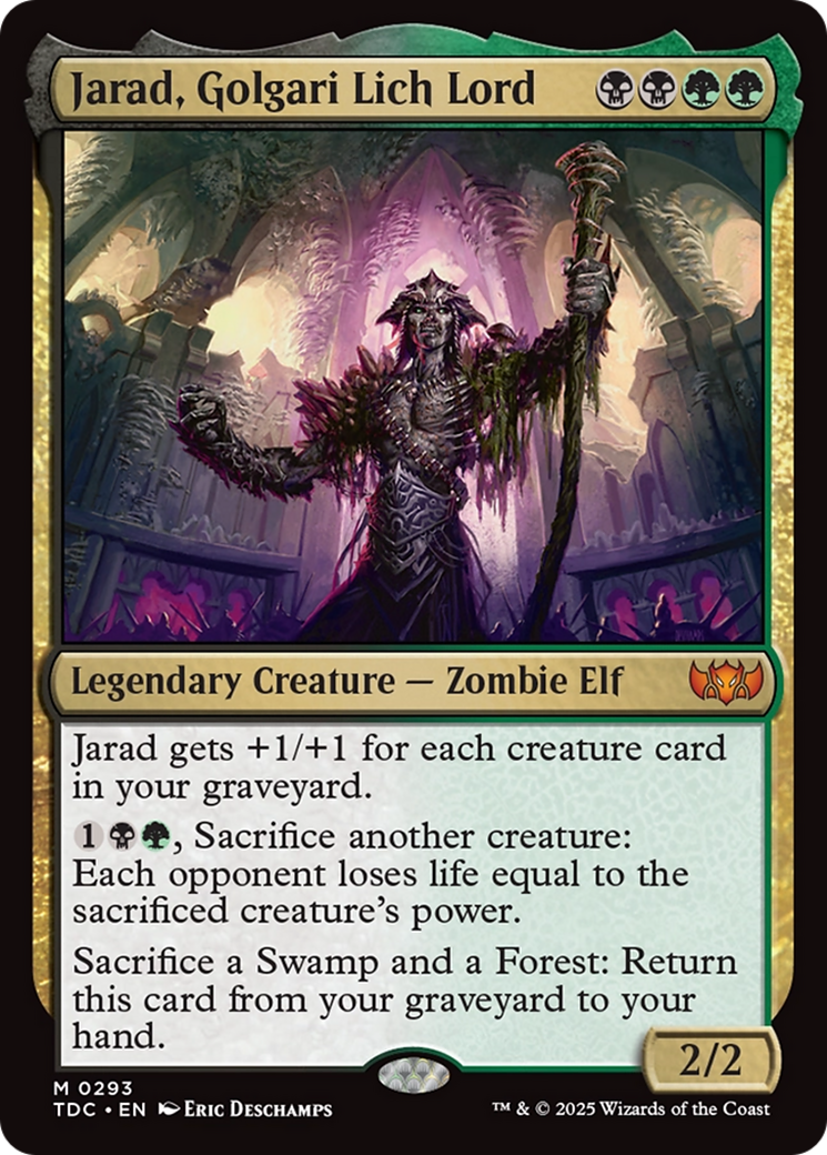 Jarad, Golgari Lich Lord [Tarkir: Dragonstorm Commander] | Exor Games Bridgewater