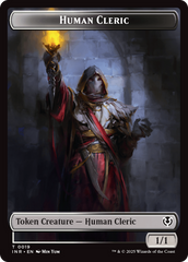 Demon // Human Cleric Double-Sided Token [Innistrad Remastered Tokens] | Exor Games Bridgewater