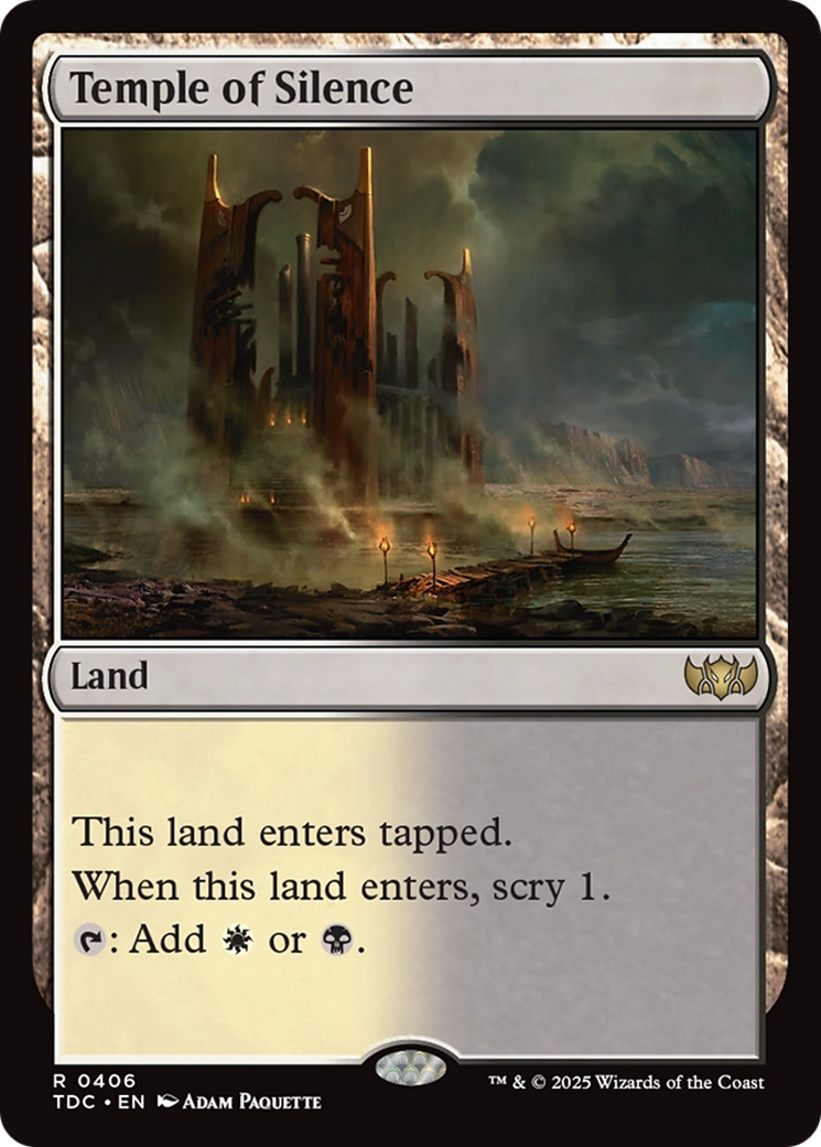 Temple of Silence [Tarkir: Dragonstorm Commander] | Exor Games Bridgewater