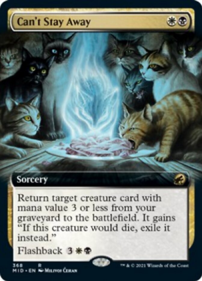 Can't Stay Away (Extended Art) [Innistrad: Midnight Hunt] | Exor Games Bridgewater